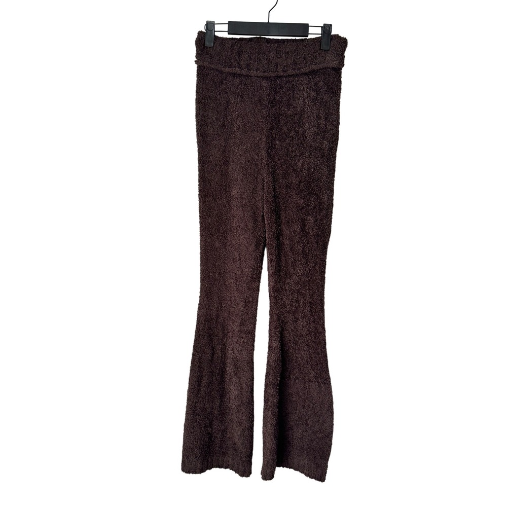 Out From Under Brown Fuzzy Flare Lounge Pants OB1394028 Size S